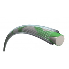 Prince Tennissaite Synthetic Gut mit Duraflex (Allround+Haltbarkeit) grün 200 Meter Rolle